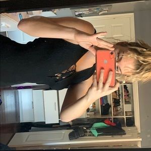 Black knit Zara tank top